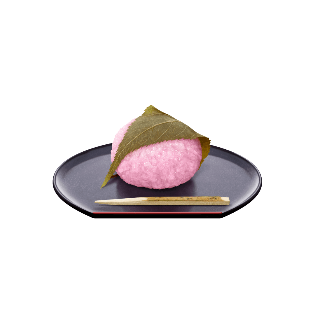 wagashi - pink-rice